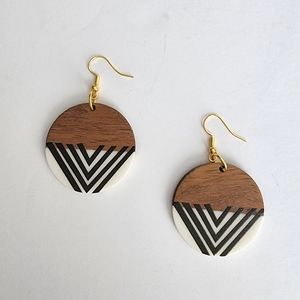 Trendy Wooden Earrings